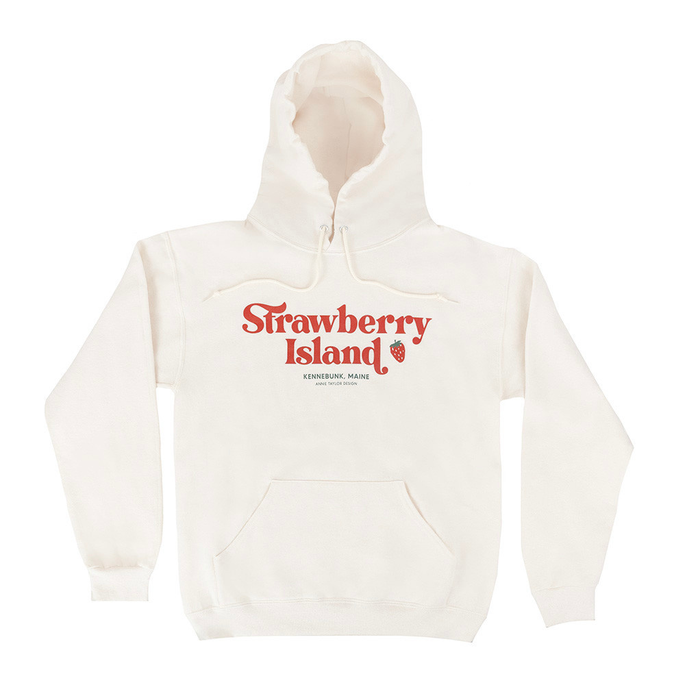 Annie Taylor Design Annie Taylor Adult Strawberry Island Hoodie - Sweet Cream