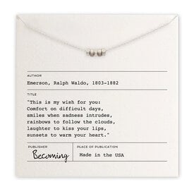 Becoming Jewelry Becoming Jewelry - 18" Necklace - My Wish For You - Sterling Silver