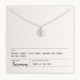 Becoming Jewelry Becoming Jewelry - 18" Necklace - Be The Light - Sterling Silver