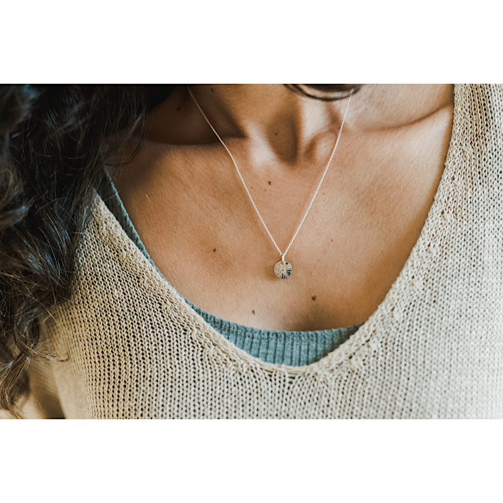 Becoming Jewelry - 18" Necklace - Be The Light - Sterling Silver