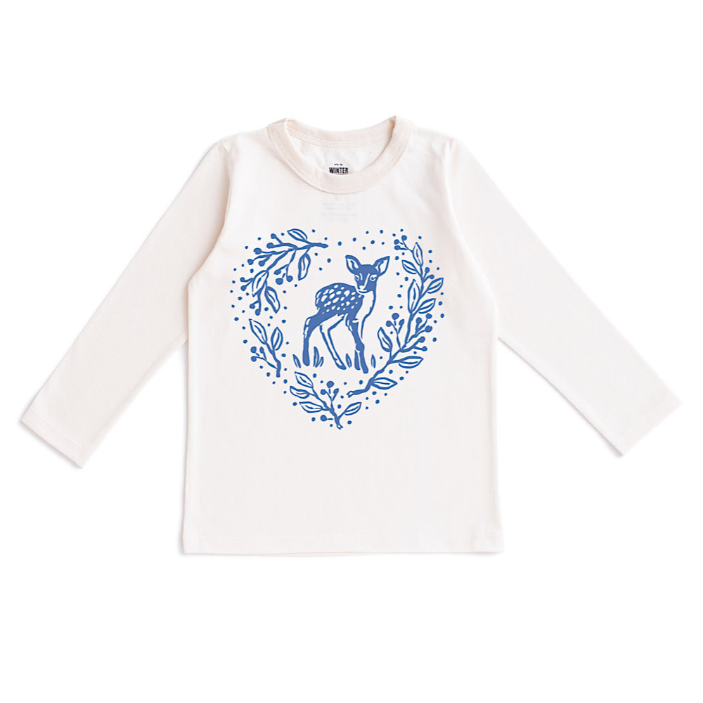 Winter Water Factory Long Sleeve Graphic Tee - Fawn Natural