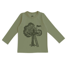 Winter Water Factory Winter Water Factory Long Sleeve Graphic Tee - Treehouse Forest Green