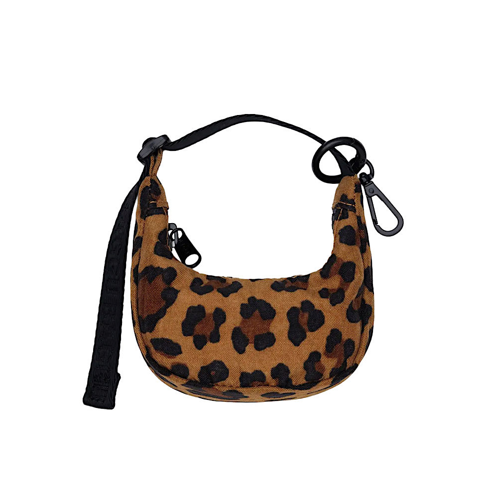 Baggu Mini Crescent Bag Charm - Leopard