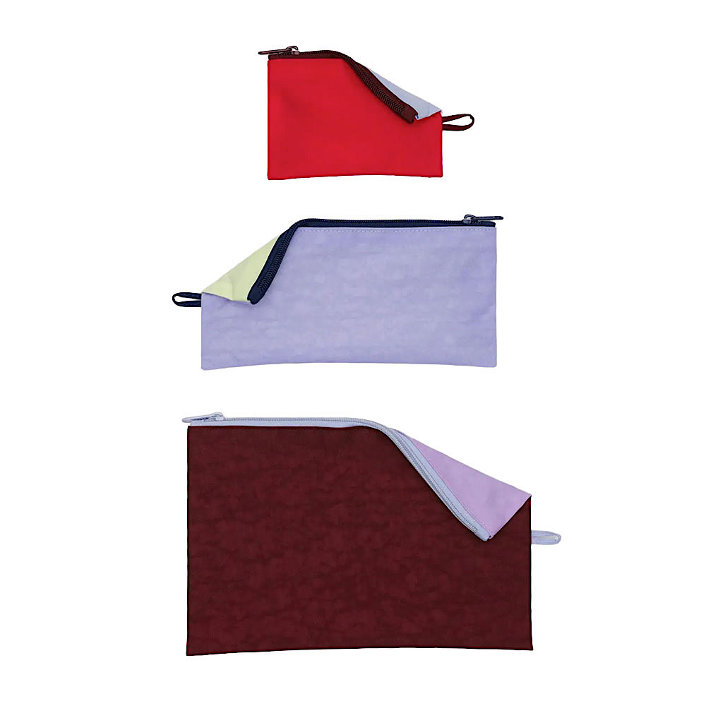 Baggu Flat Pouch Set - Kaleidoscope Mix