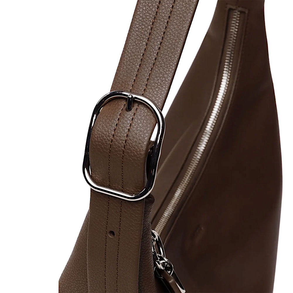 Baggu Recycled Leather - Shoulder Bag - Brown