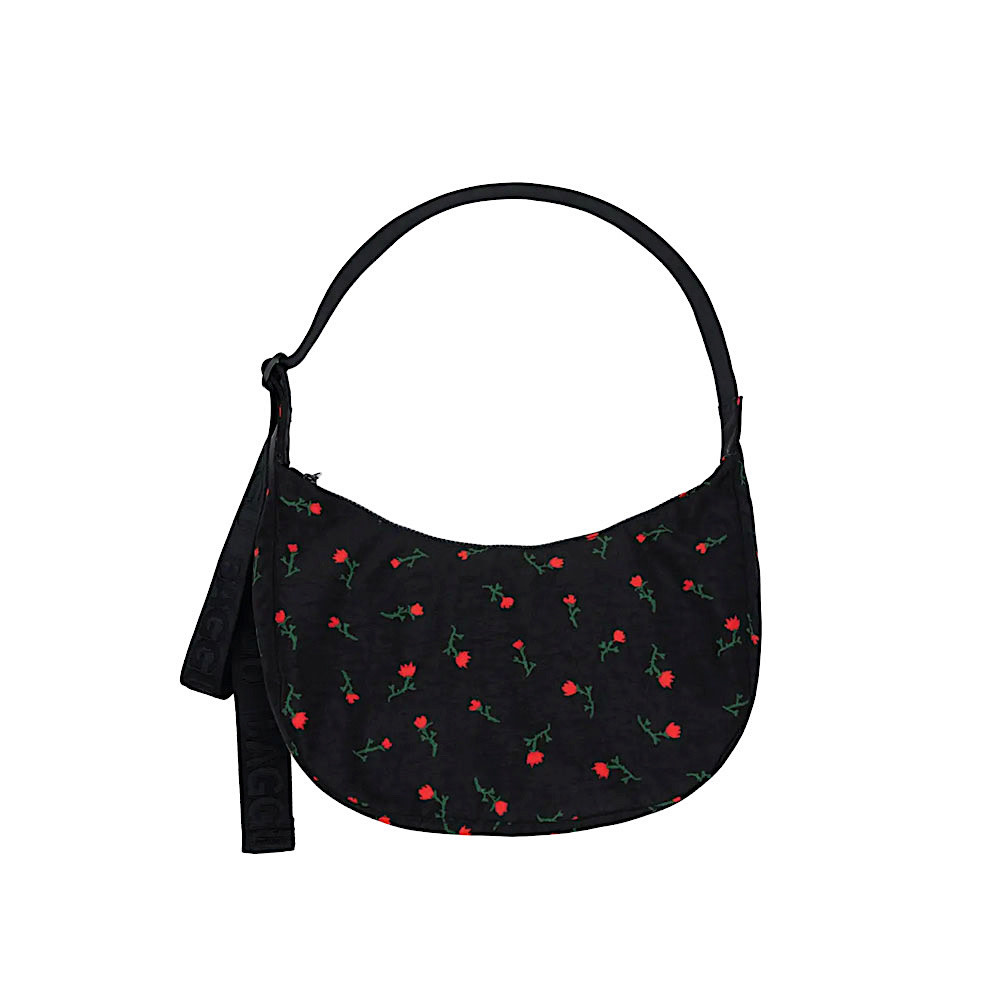 Baggu Baggu Medium Nylon Crescent Bag - Painted Wildflower