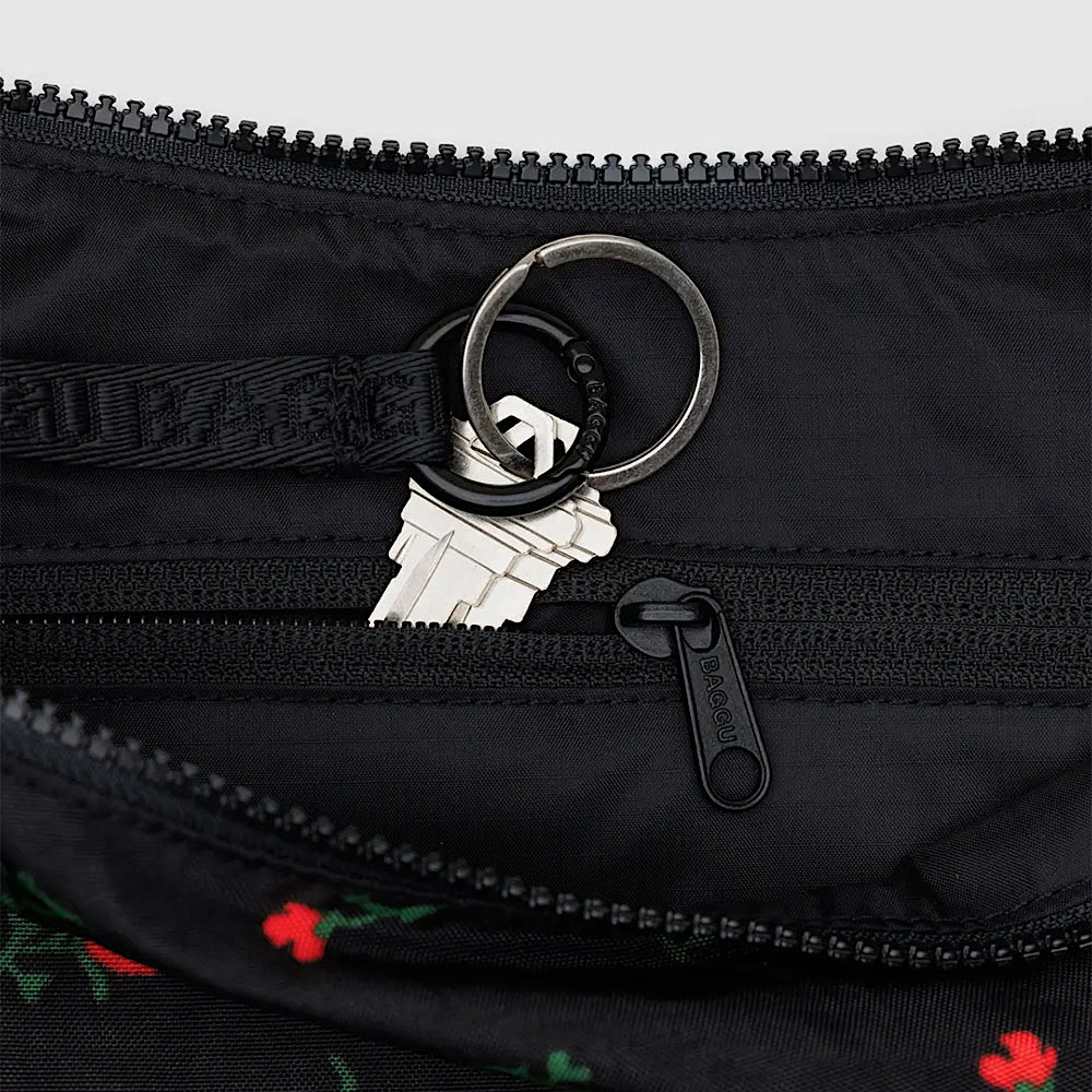Baggu Medium Nylon Crescent Bag - Painted Wildflower