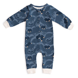 Winter Water Factory Winter Water Factory French Terry Jumpsuit - Moles Blue 18M