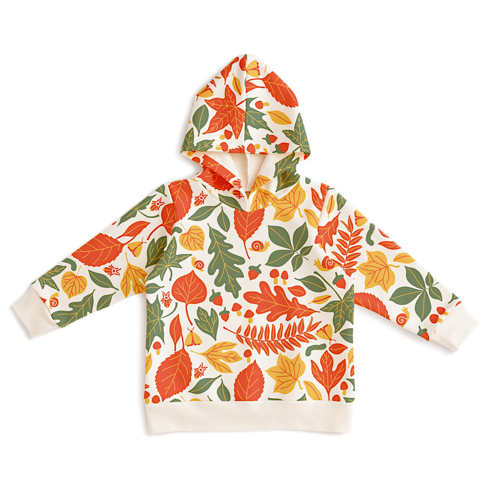 Winter Water Factory Winter Water Factory Hoodie - Leaves Yellow & Green