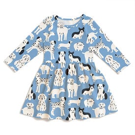 Winter Water Factory Winter Water Factory Calgary Dress - Dog Parade Blue