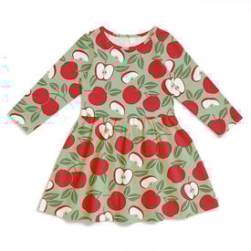 Winter Water Factory Winter Water Factory Calgary Dress - Apples Red & Green