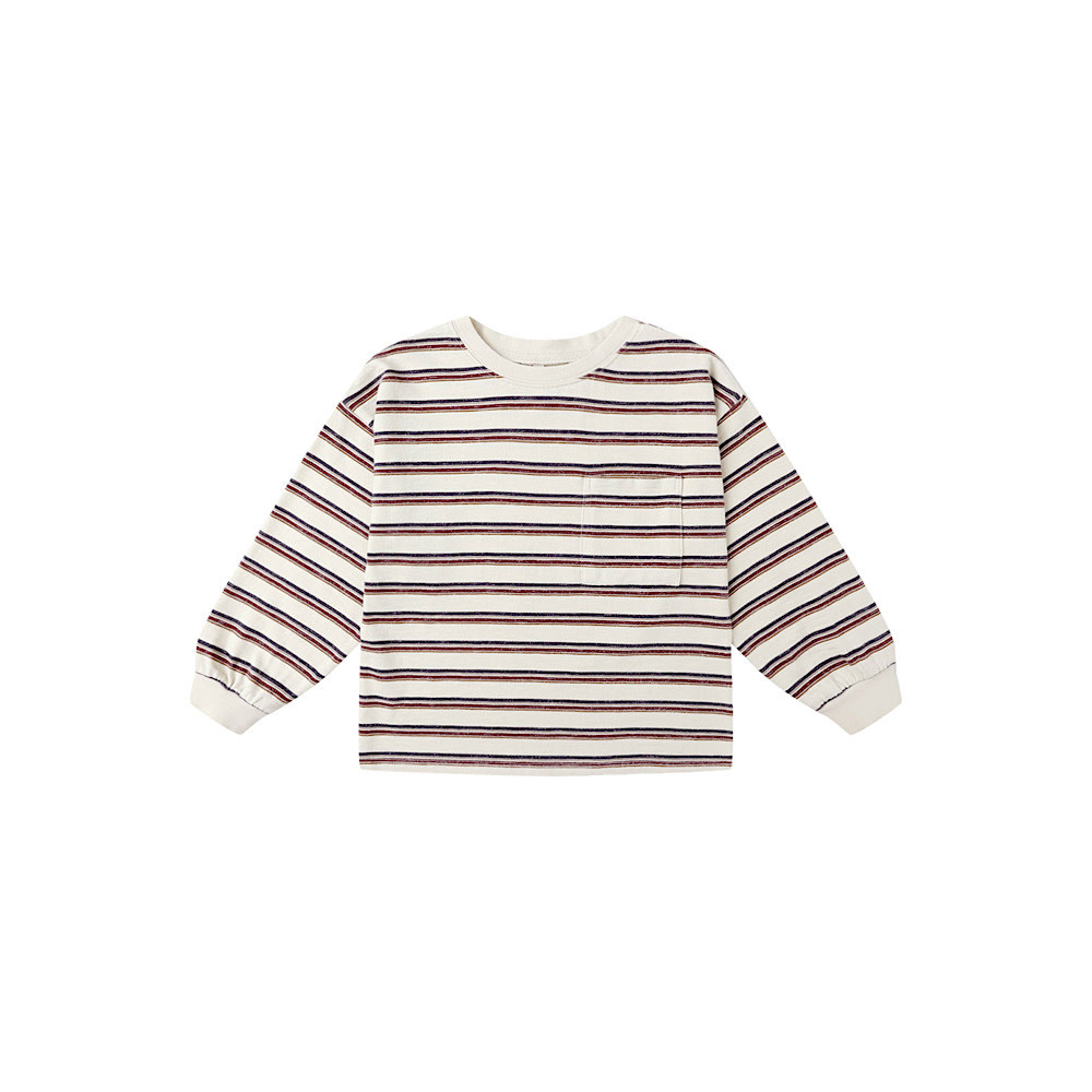 Rylee + Cru Rylee  + Cru Relaxed Long Sleeve Tee - Vintage Stripe