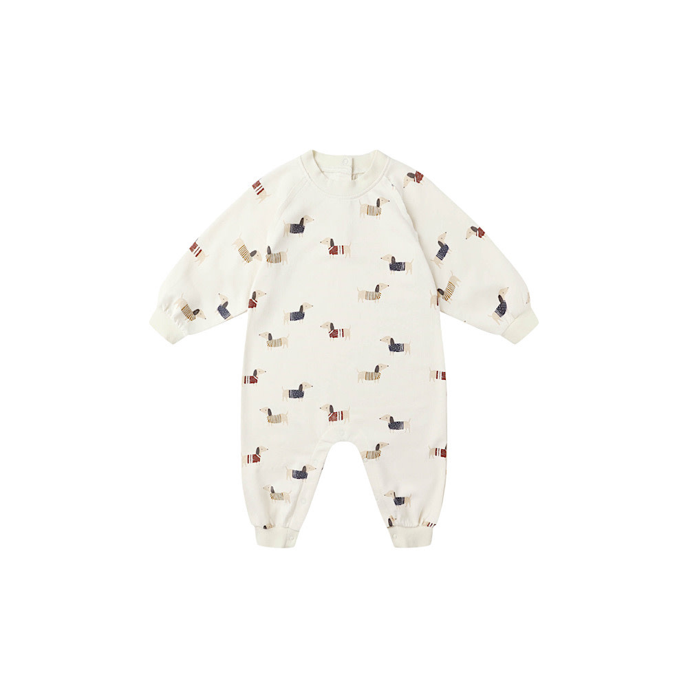 Rylee + Cru Rylee + Cru Raglan Jumpsuit - Dachshund