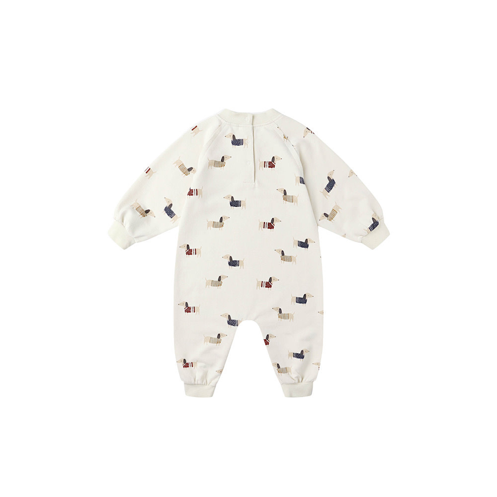 Rylee + Cru Raglan Jumpsuit - Dachshund