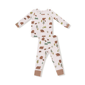 Angel Dear Angel Dear Long Sleeve Loungewear Set - Sweet Brown Bears