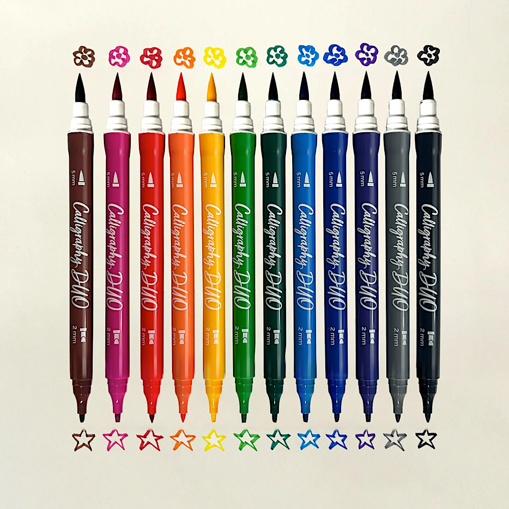 Ooly - Calligraphy Duo Markers - Set of 12
