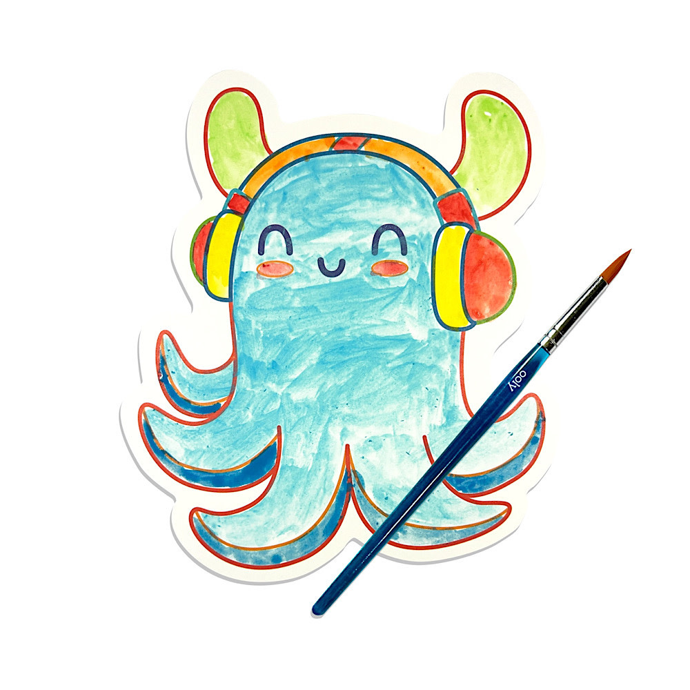 Ooly - Playful Painters: Easy Watercolor Painting Kit - Ocean Pals
