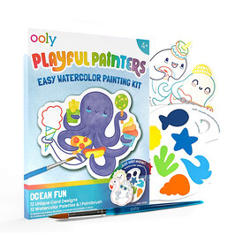 Ooly Ooly - Playful Painters: Easy Watercolor Painting Kit - Ocean Pals