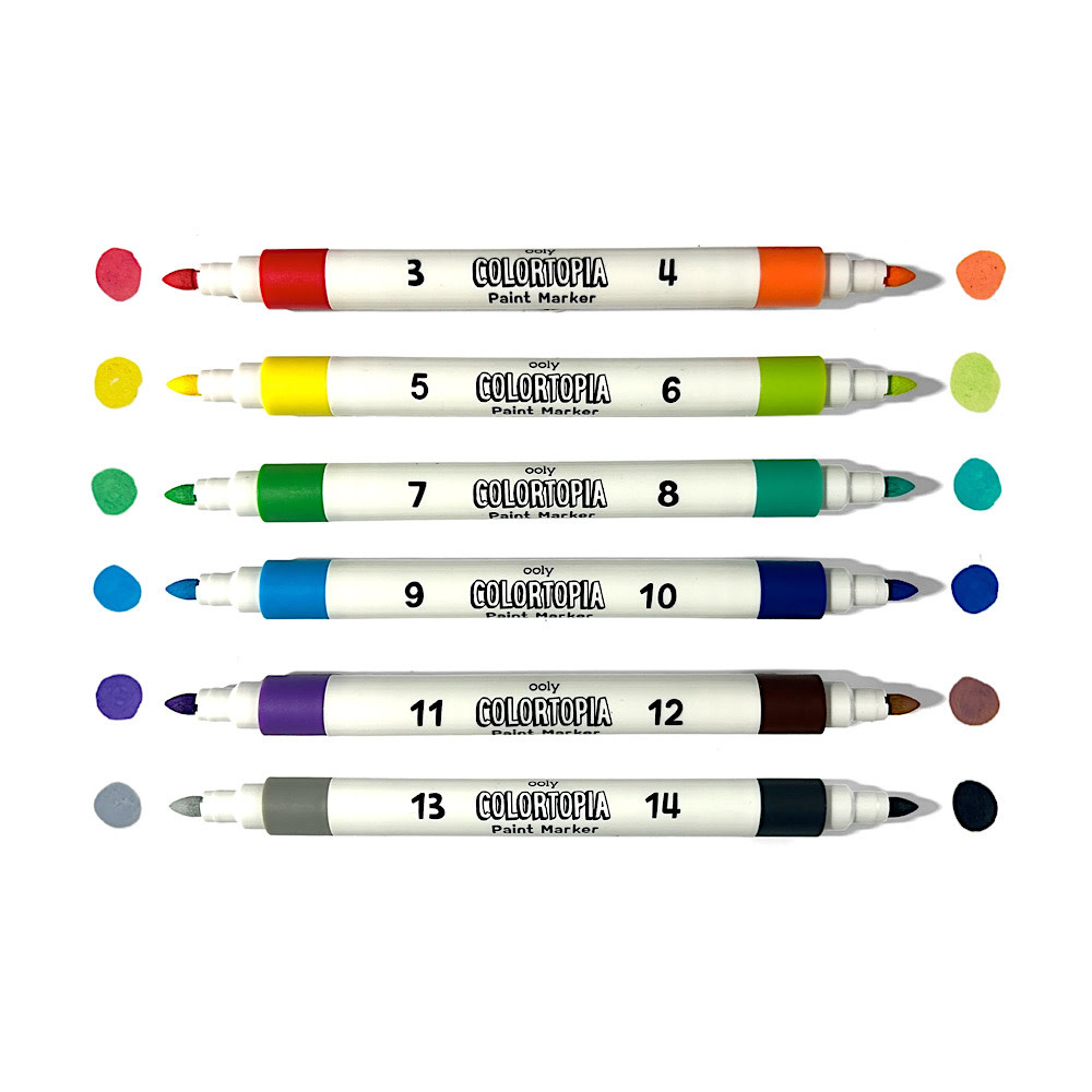 Ooly - Colortopia Color by Number Paint Marker Kit - Epic Adventure