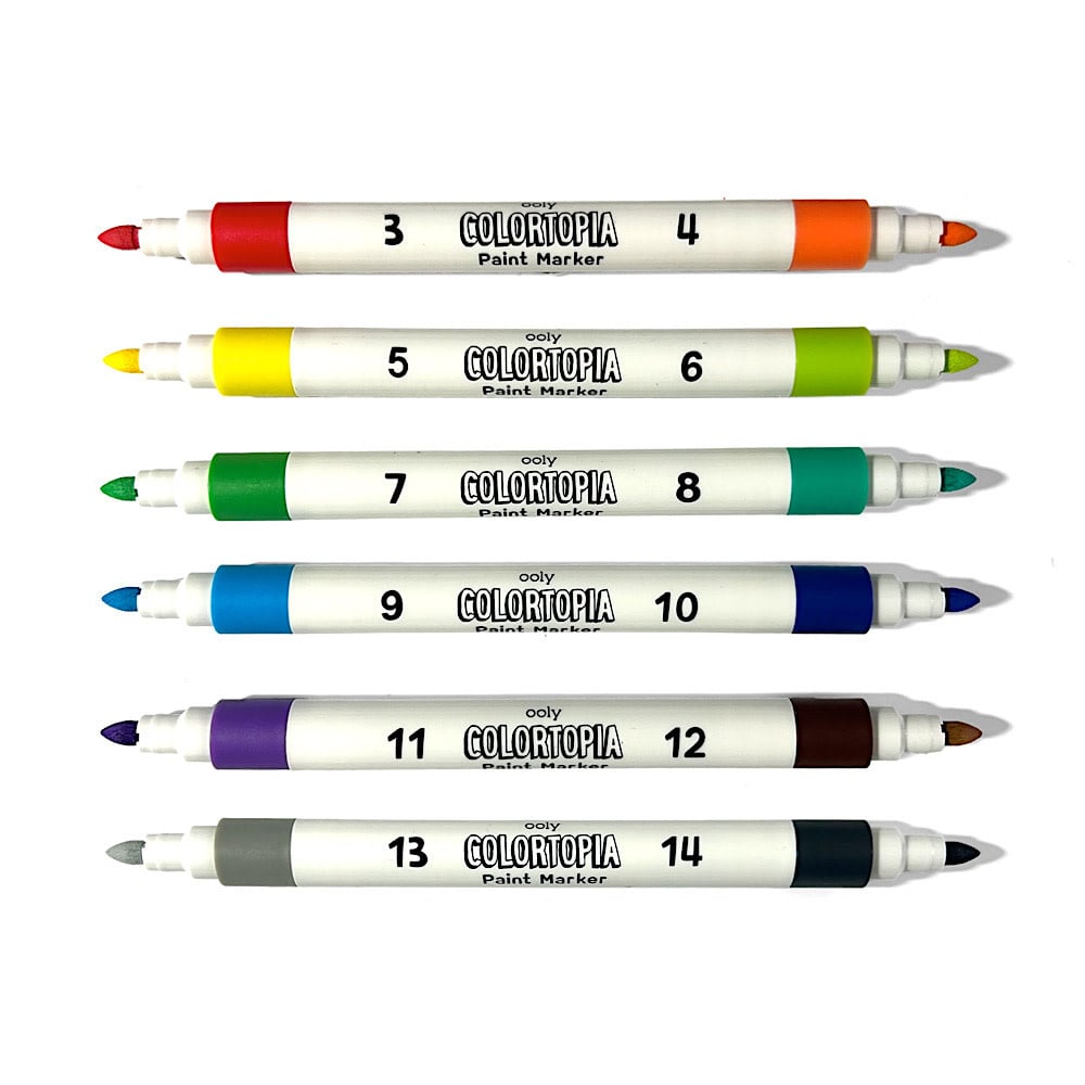 Ooly - Colortopia Color by Number Paint Marker Kit - Epic Adventure