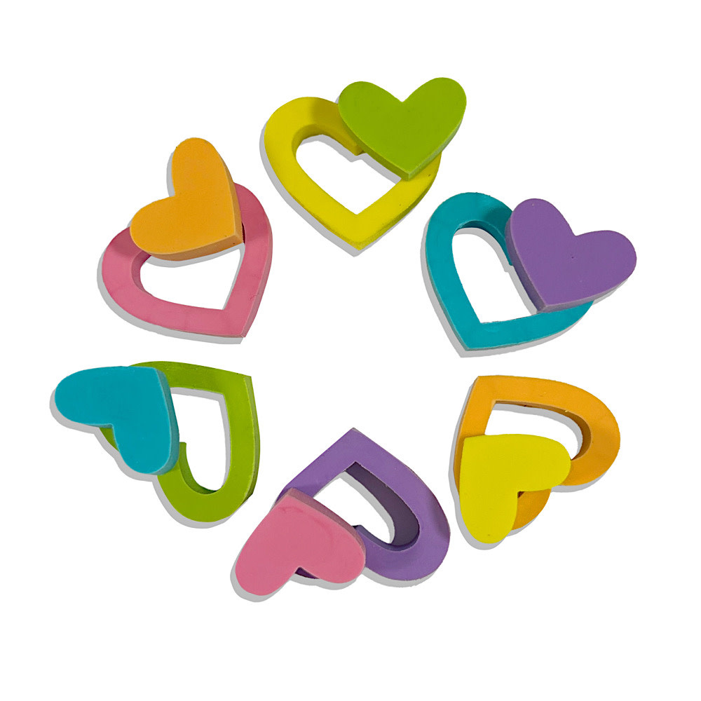 Ooly - Hearts in Bloom: Erasers - Set of 6