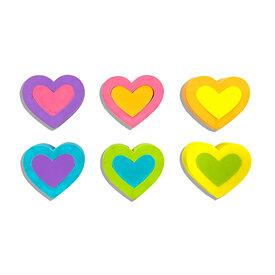 Ooly Ooly - Hearts in Bloom: Erasers - Set of 6