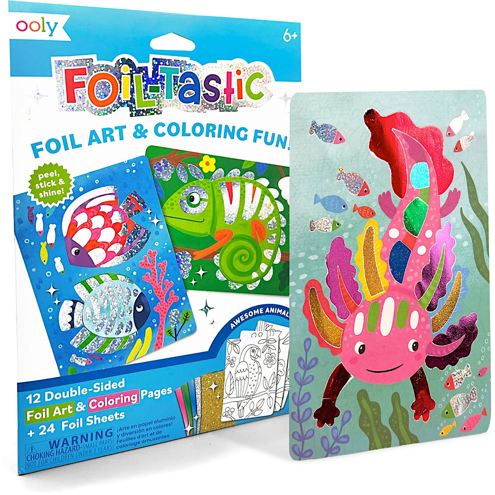 Ooly -  Foil-tastic Foil Art Kit: Awesome Animals