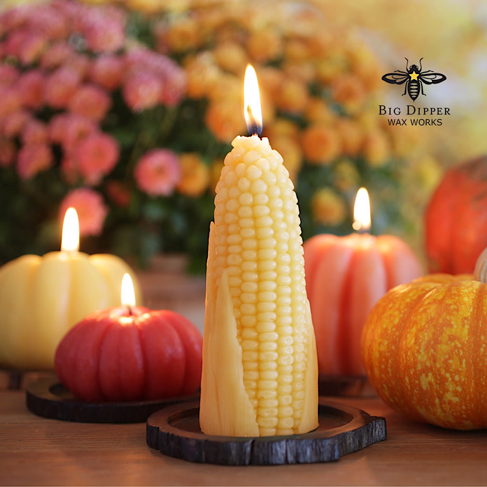 Big Dipper Wax Works Beeswax Candle - Corn Cob