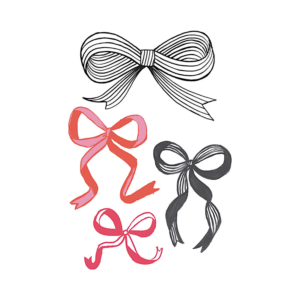 Tattly Tattoo 2-Pack - Ribbons & Bows