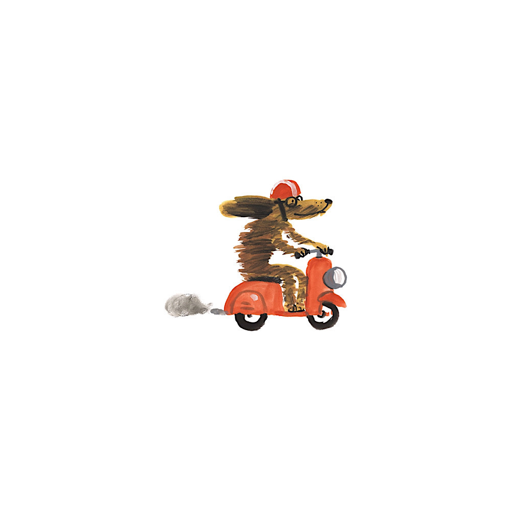 Tattly Tattoo 2-Pack - Moto Pup