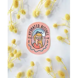 Abbie Ren Illustration Abbie Ren Illustration Hydrated Bitches Club Sticker - Blonde
