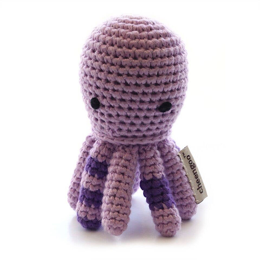 Cheengoo Cheengoo - Octopus Crocheted Rattle