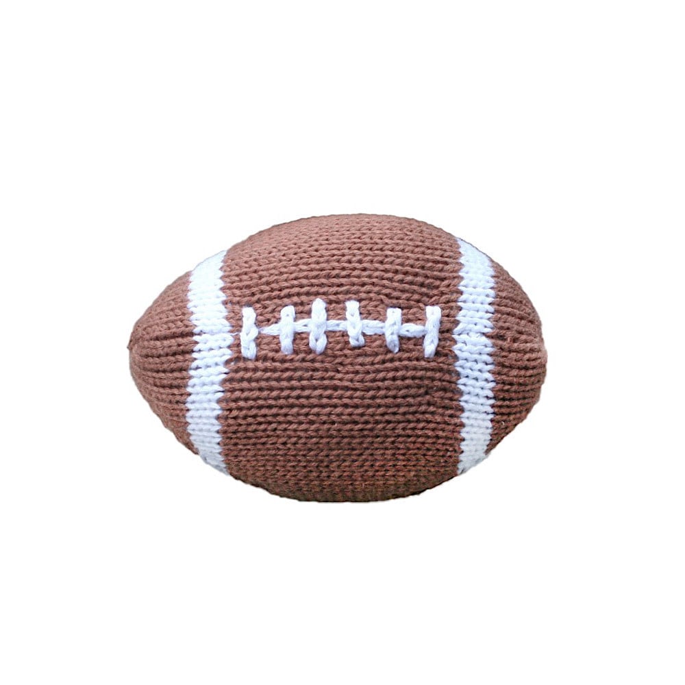Knit Rattle Phil the Football - 5 Inches
