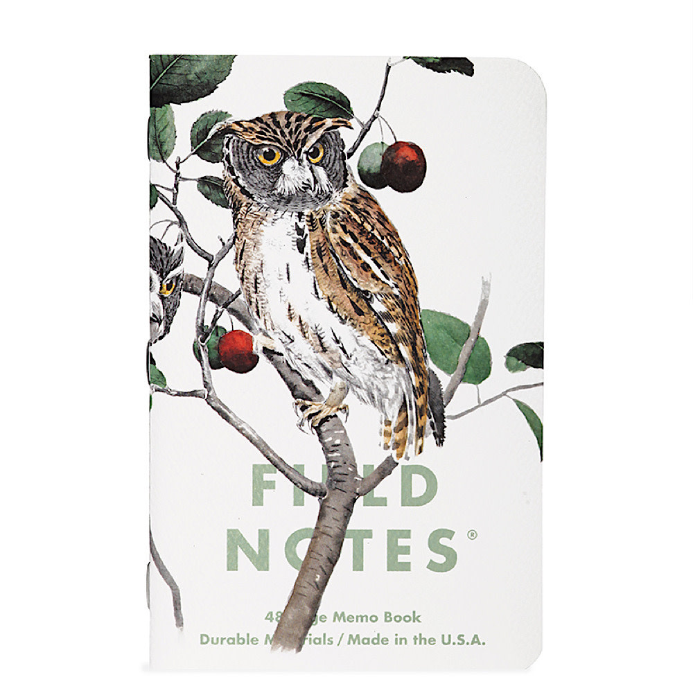 Field Notes - Birds & Trees of North America: Screech Owl, Blue Jay, & Brewer Sparrow - 3 Pack