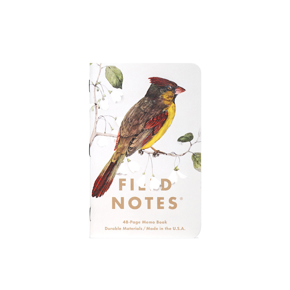 Field Notes - Birds & Trees of North America: Redstart, Cardinal, & Redshoulder Hawk - 3 Pack