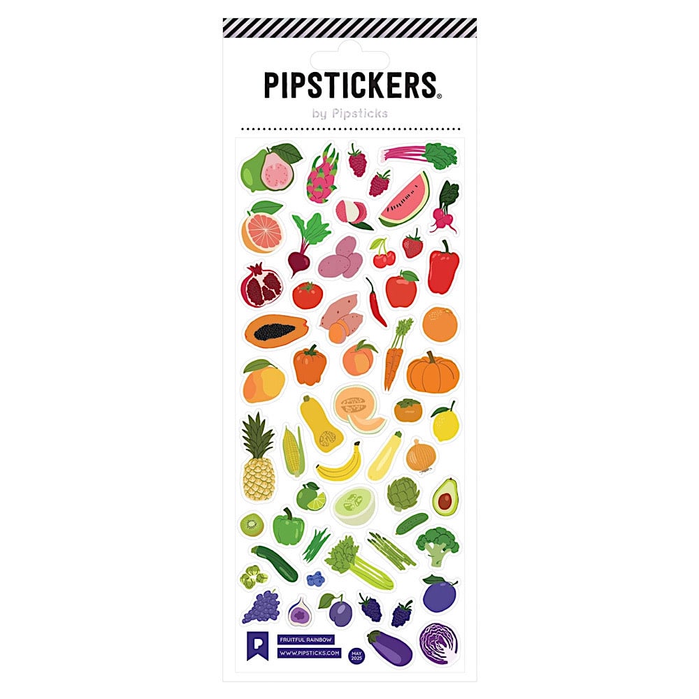 Pipsticks Sticker Sheet - Fruitful Rainbow
