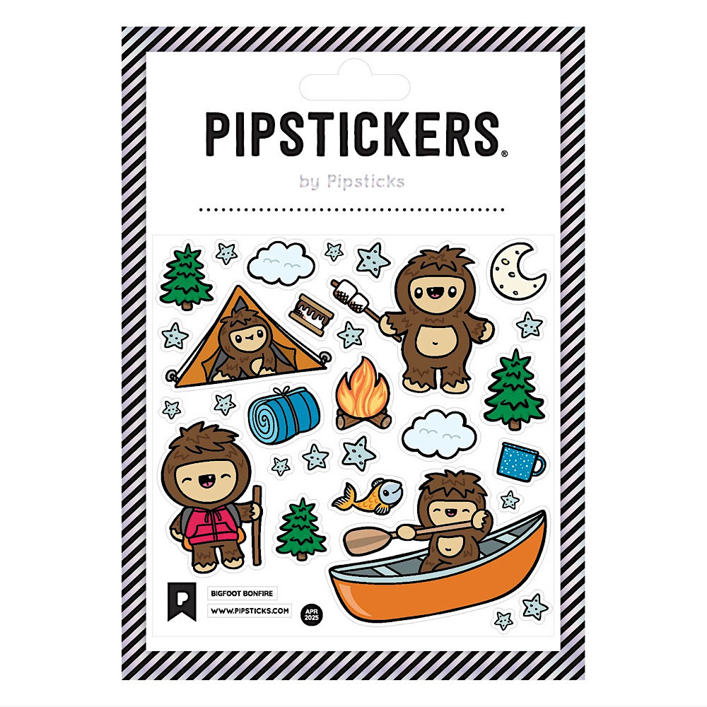 Pipsticks Pipsticks Sticker Sheet - Bigfoot Bonfire
