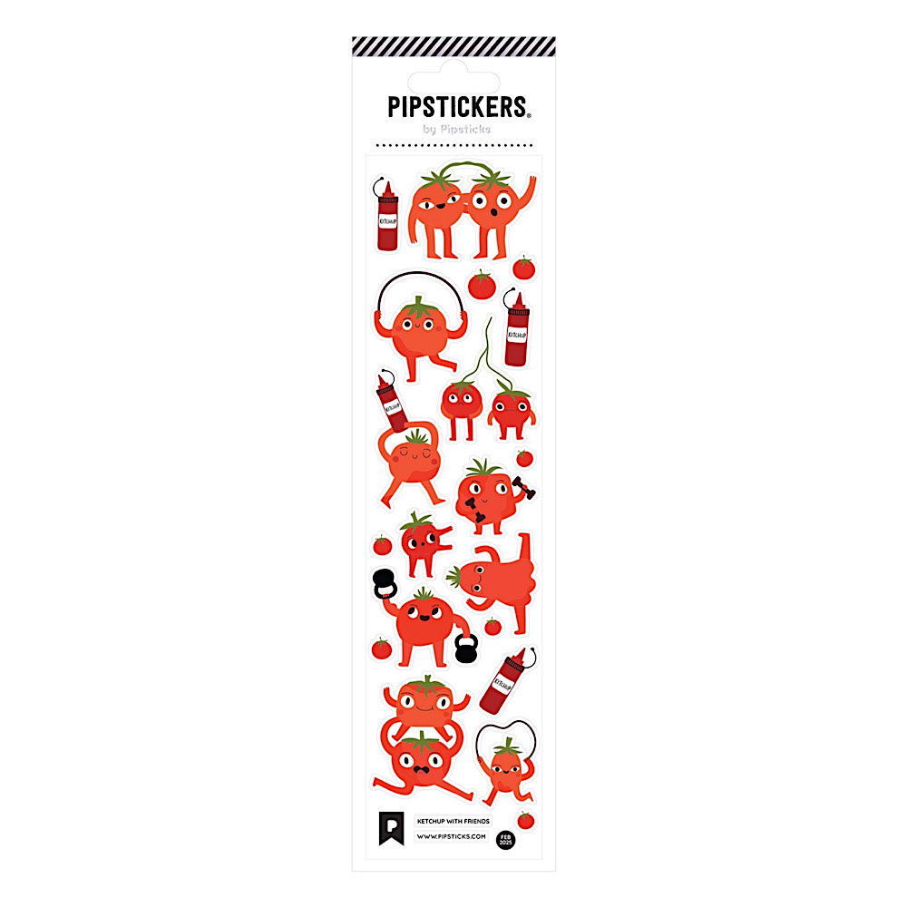 Pipsticks Sticker Sheet - Ketchup With Friends