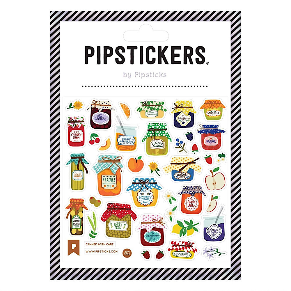 Pipsticks Sticker Sheet - Canned with Care