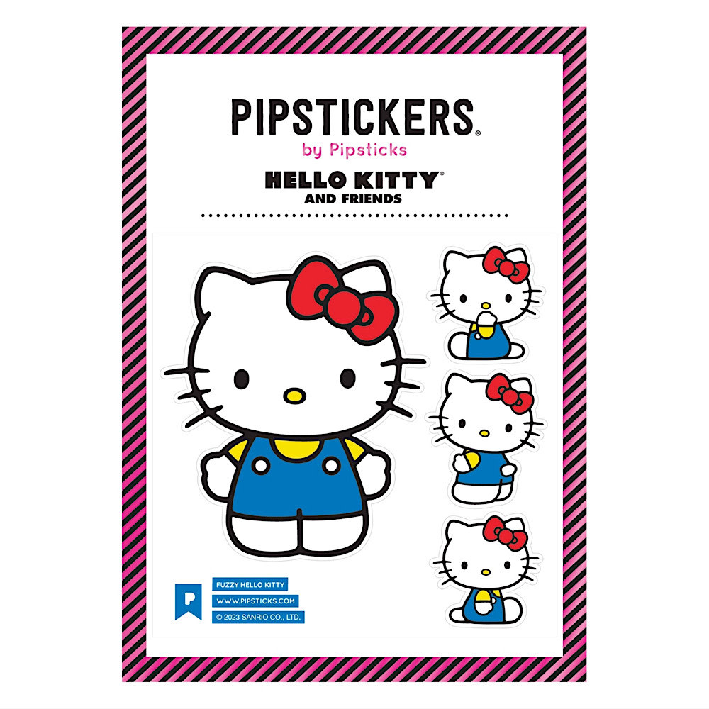 Pipsticks Pipsticks Sticker Sheet - Fuzzy Hello Kitty