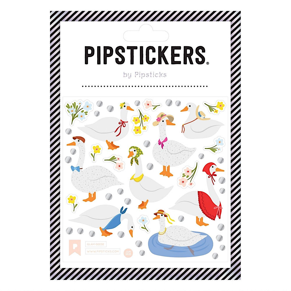 Pipsticks Sticker Sheet - Glam Geese