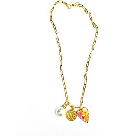 Gunner & Lux Gunner & Lux Necklace - Pearl Floral Love