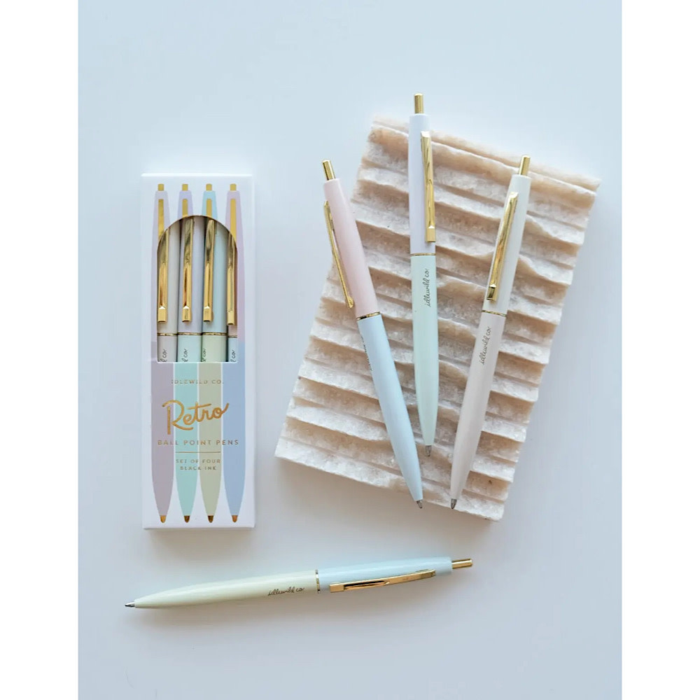 Idlewild Co. Retro Pen Set - Pastel Rainbow