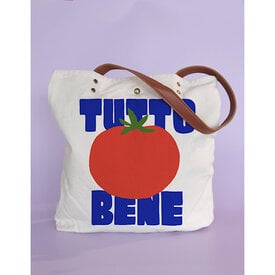 Idlewild Co. Idlewild - Tutto Bene Canvas Tote with Vegan Leather