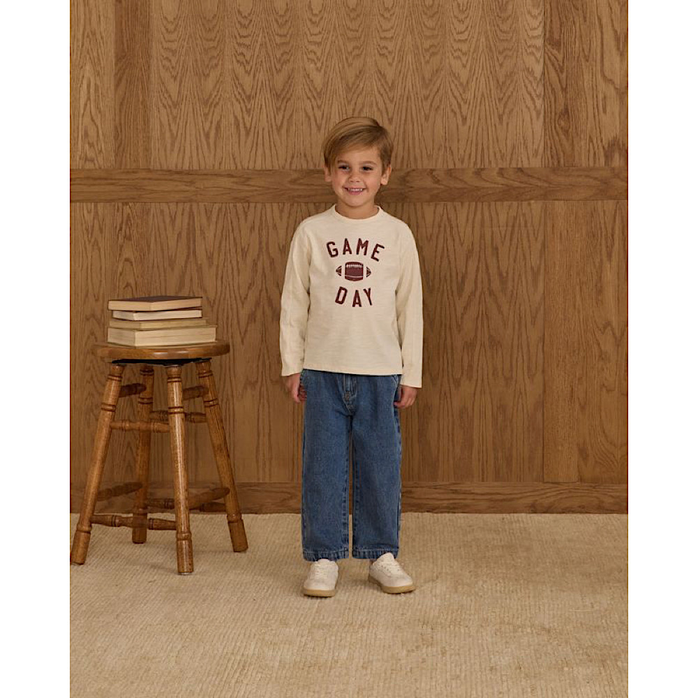 Rylee + Cru Long Sleeve Paneled Tee - Game Day