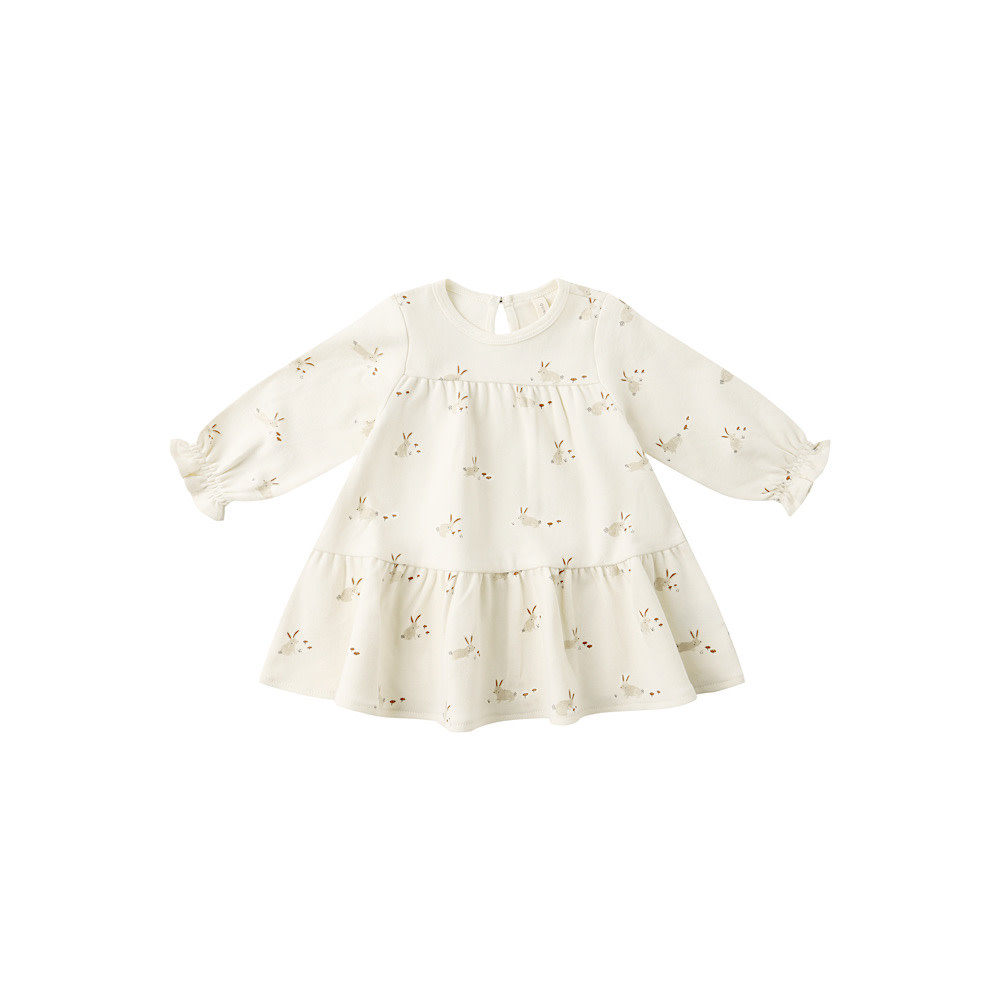 Quincy Mae Tiered Jersey Dress - Bunnies