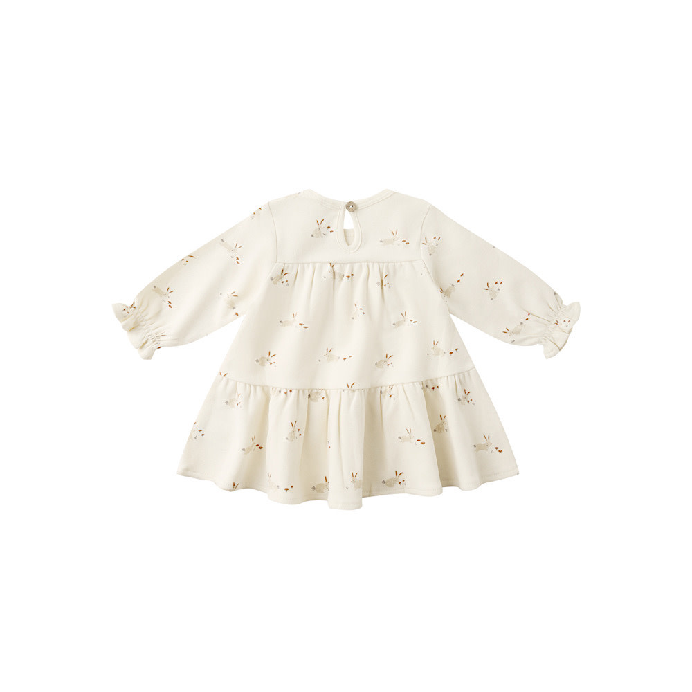 Quincy Mae Tiered Jersey Dress - Bunnies