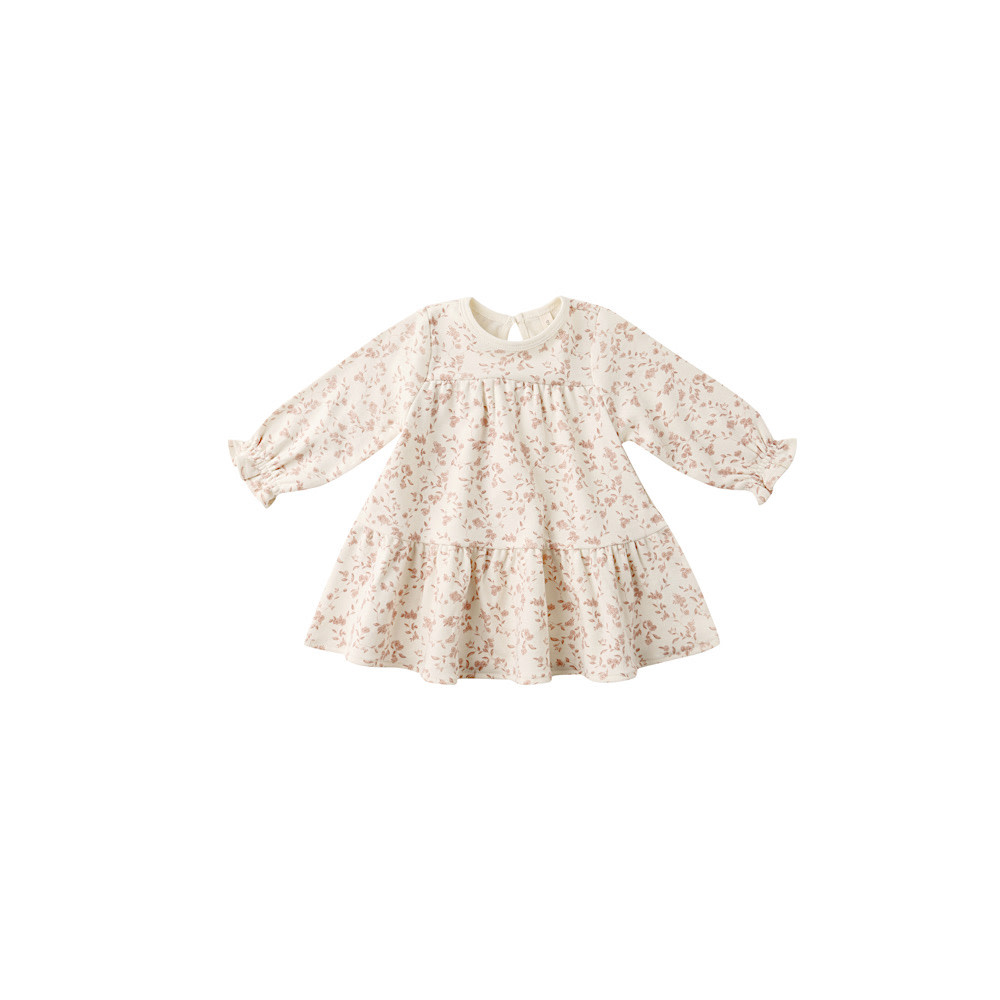 Quincy Mae Tiered Jersey Dress - French Garden
