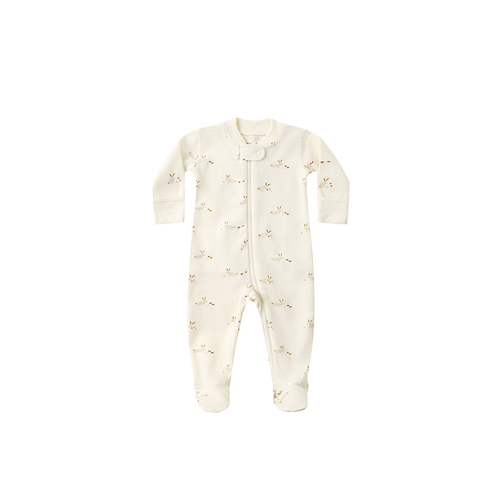 Quincy Mae Zip Long Sleeve Sleeper Footie - Bunnies