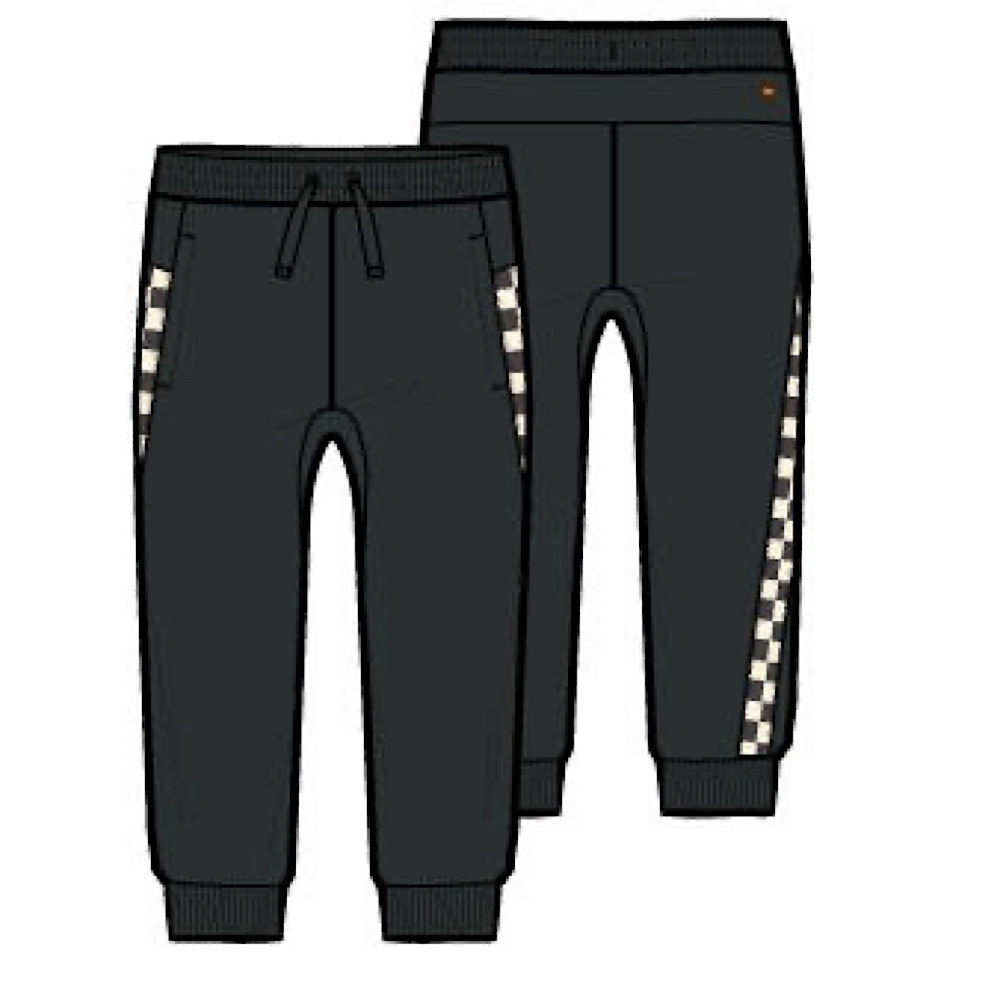 Tea Collection Stripe-Out Joggers - Jet Black